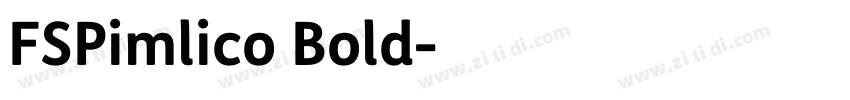 FSPimlico Bold字体转换